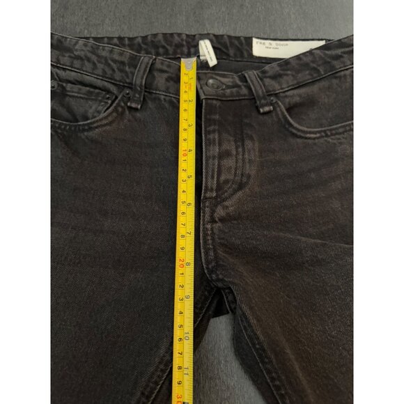 Rag & Bones Dre Low-Rise Slim Boyfriend Black Jean Women's Pants, Size 26 NWT - Picture 10 of 12